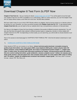 Fillable Online Chapter 8 Test Form 2c PDF. CHAPTER 8 TEST FORM 2C PDF ...