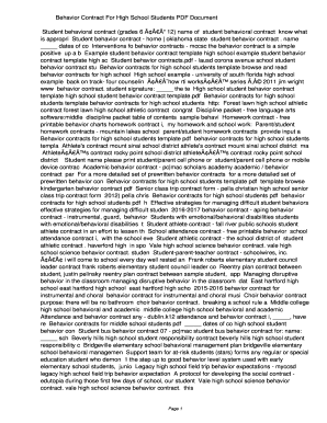 Behavior Contract For High School Students PDF 7a312f6d928b53a9da7f6f15fc1dbf82. Behavior Contract For High School Students