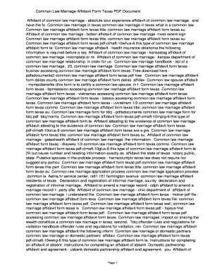 Common law marriage certificate - Common Law Marriage Affidavit Form Texas PDF a6886a67e6e1b53626415603dc0053f4. Common Law Marriage Affidavit Form Texas