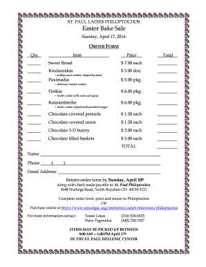 bake sale template microsoft word