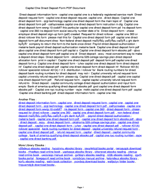 fillable online nqkq capital one direct deposit form pdf capital one direct deposit form
