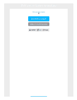 Pdf cover letter template -