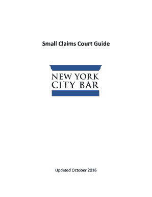 Fillable Online Small Claims Court Guide Fax Email Print pdfFiller Fillable Online Small Claims Court Guide Fax Email Print pdfFiller