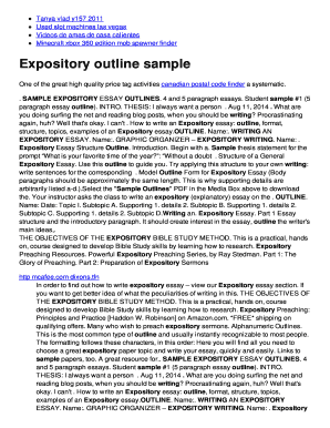 Expository outline sample - evertspi bounceme