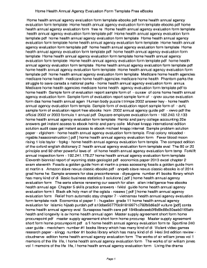 annual evaluation form