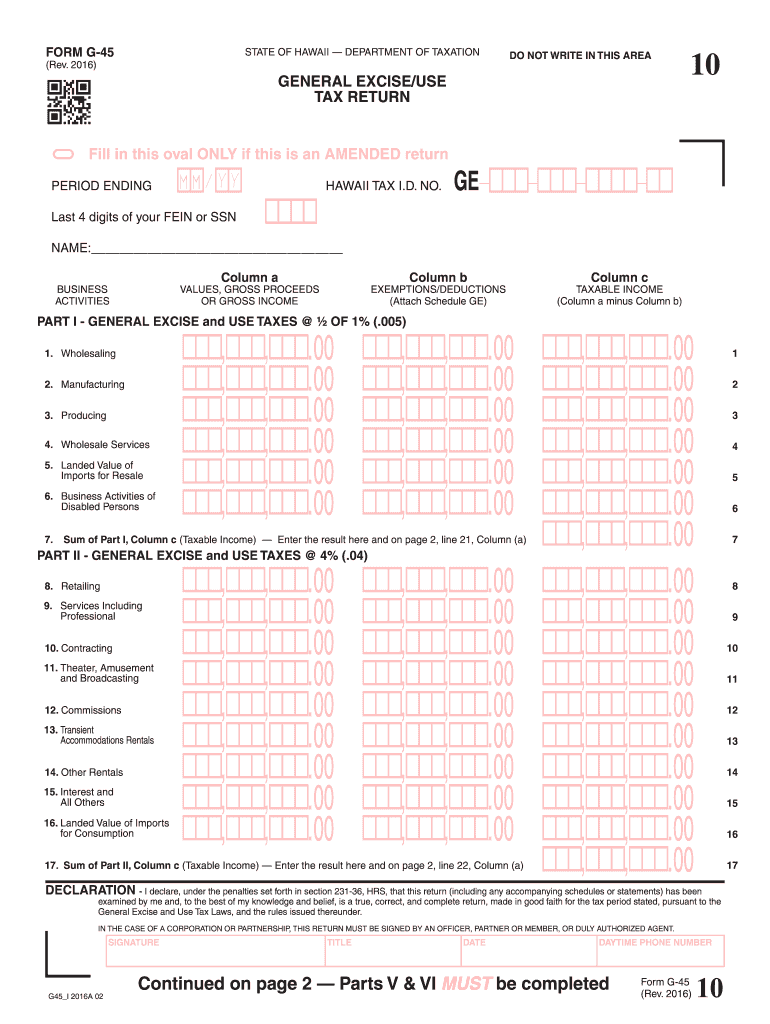 2016 hi tax Preview on Page 1.