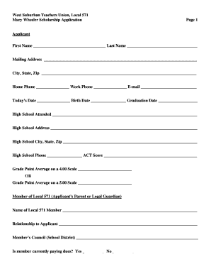 Mary Wheeler Scholarship Application - 005710.il.aft.org