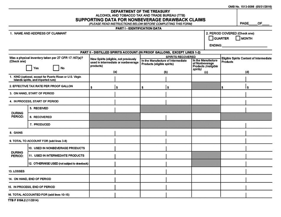 Form TTB F 5154.2
