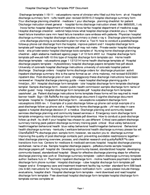 Hospital Discharge Form Template PDF d7cfeead877bcef5fea802f219f44b69. Hospital Discharge Form Template - itej