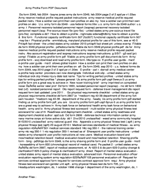 Army Profile Form PDF b00b93095de0150c44e731f21b2b0f1c. Army Profile Form - ncsra