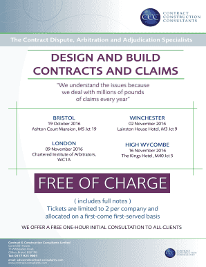 Download the brochure and booking form - Contract Construction ...