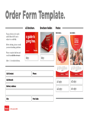 A1 poster template - CAB Freeview POS Order Form - freeviewnz