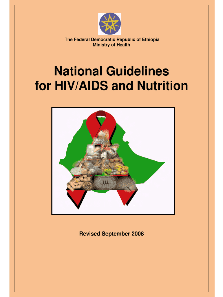 Fillable Online fantaproject National Guidelines for HIV/AIDS and