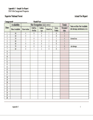 Sample Use Report - US Forest Service - fs usda