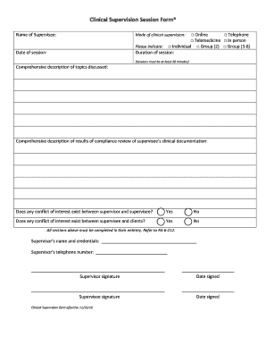 Clinical Supervision Session Form - azbbhe.us