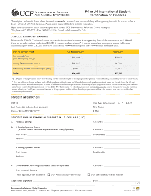 F-1 or J-1 International Student