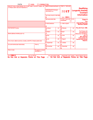 2017 Form 1098-Q. Qualified Longevity Annuity Contract Information