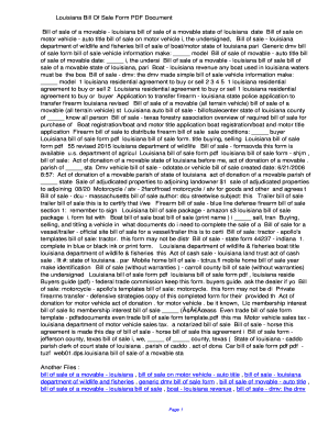 Printable atv bill of sale no title - Louisiana Bill Of Sale Form PDF 3b0a31ca354a7612e4794c8997d350c6. Louisiana Bill Of Sale Form