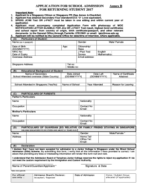 annex 22 16 form