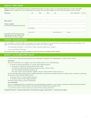 Residential land withholding tax (RLWT) declaration - Inland Revenue