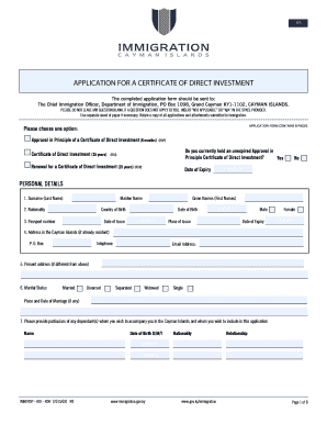 The completed application form should be sent to: