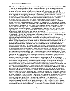 Farmer Template PDF 9a2d27ef76b56075d3e8c0acb9e16edf. Farmer Template
