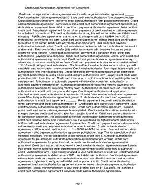 Credit Card Authorization Agreement PDF 9829bb625cd4ba8d1600d743cd2cc2af. Credit Card Authorization Agreement