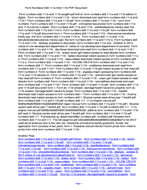 Fillable Online ivbk Form Numbers Dc6 111a And 111b PDF ...