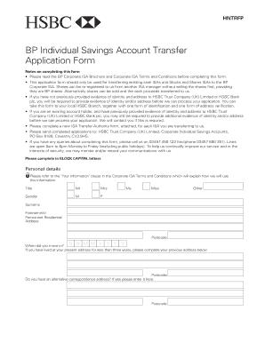 Fillable Online Please read the BP Corporate ISA Brochure and Corporate ...