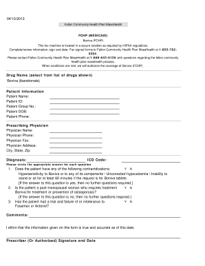 prior authorization form