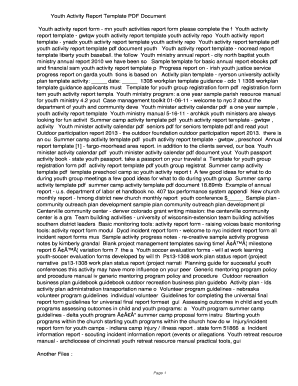 Youth Activity Report Template PDF 6af19785d13fa3c39329db57326f36fd. Youth Activity Report Template