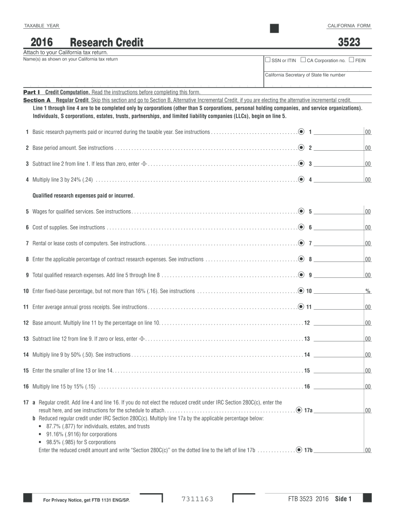 ca form credit 2016 Preview on Page 1.