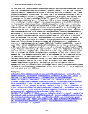 fillable online uwqq air force form 4446 pdf air force form 4446