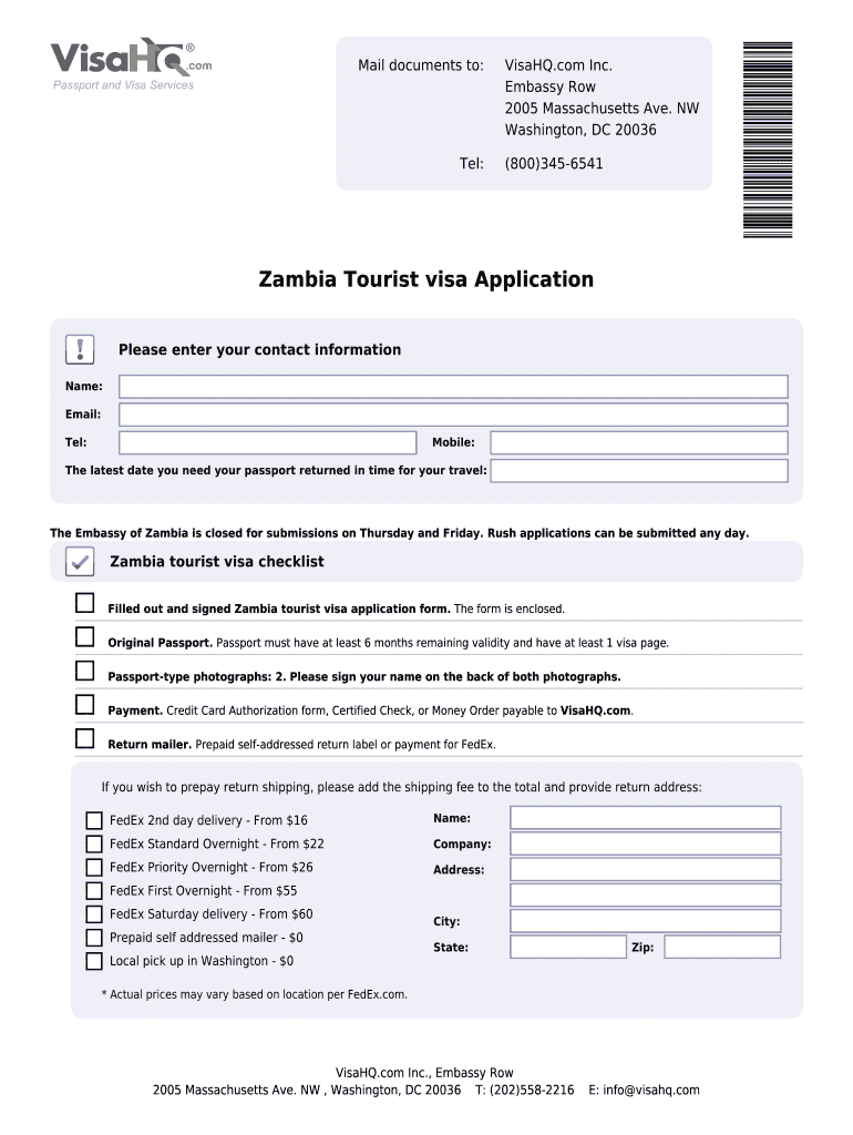 Fillable Online Zambia Visa Application Form Requirements And Instructions Fax Email Print Fillable Online Zambia Visa Application Form Requirements And Instructions Fax Email Print