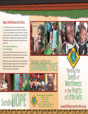 LDFA Trifold Brochure to print - Little Dresses for Africa - bscsbluemenu blessedsacschool