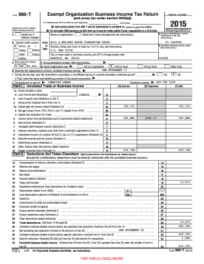 Tb st 104 - 2015 Annual Tax Return, Form 990-T - Bill & Melinda Gates ... - gatesfoundation