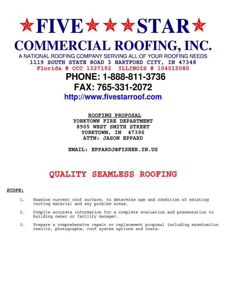 five star commercial roofing Preview on Page 1