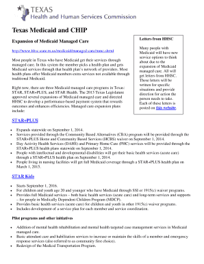Fillable Online Texas Medicaid and CHIP Fax Email Print - pdfFiller