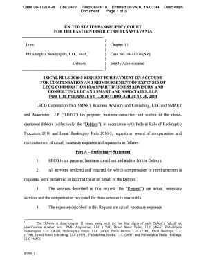Fillable Online Document Page 1 of 3 UNITED STATES BANKRUPTCY COURT Fax ...