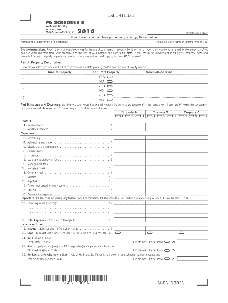 Pa Printable Tax Forms