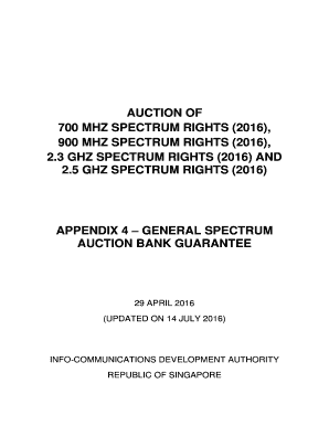 General Spectrum Auction Bank Guarantee - IMDA - imda gov