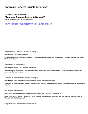 Volleyball sponsorship letter - Corporate Honoree Sample Letters - Pdfslibforme.com