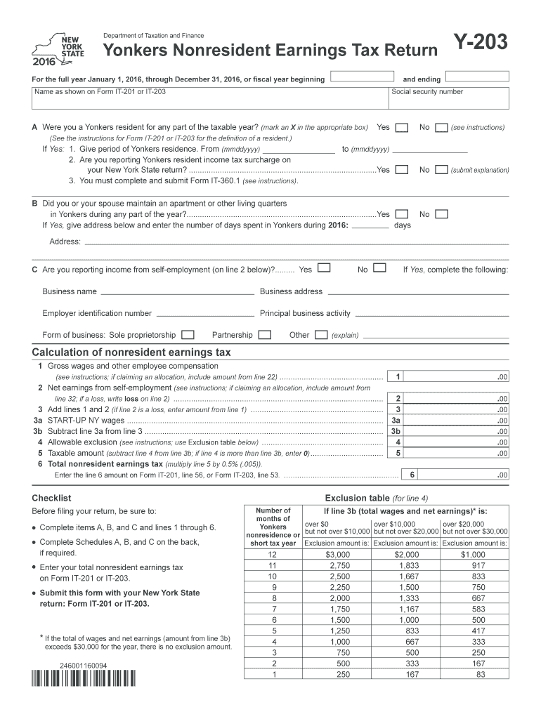 yonkers non resident tax Preview on Page 1