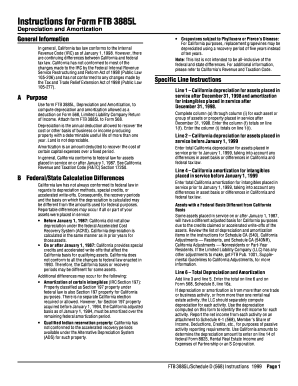 Ca form 3885l - FTB 3885L - 1999 Depreciation and Amortization / Schedule D - 1999 Capital Gain or Loss. 3885LD-568-form