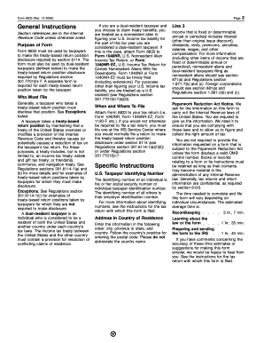 Example of completed form 8833 - Form 8833 (Rev