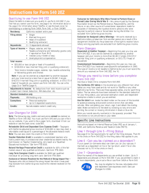 18 Printable form 540 2ez Templates - Fillable Samples in PDF, Word to ...