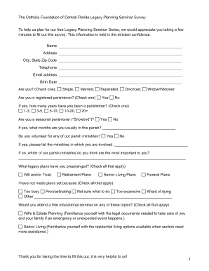 Survey template in excel - 3a In-Pew Survey Template - divinemercychurch.org