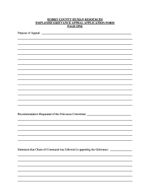 human resources complaint form