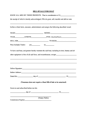 boat bill of sale tn edit print download fillable templates in bill of sale form tn