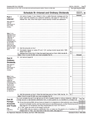Fillable Online 2006 Form 1040 (Schedules A&amp;B). Itemized Deductions ...